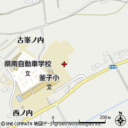 福島県白河市東釜子古峯ノ内31周辺の地図