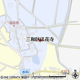 新潟県上越市三和区法花寺周辺の地図