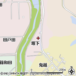 福島県いわき市四倉町戸田堰下周辺の地図