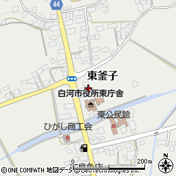 福島県白河市東釜子田町107周辺の地図