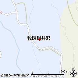 新潟県上越市牧区川井沢周辺の地図