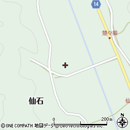 福島県石川郡古殿町仙石野竹周辺の地図