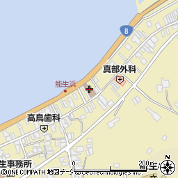 能生郵便局周辺の地図