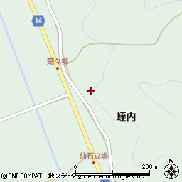福島県石川郡古殿町仙石楚々柳周辺の地図