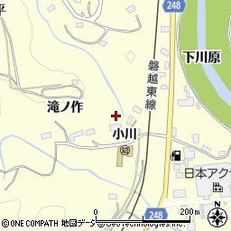 福島県いわき市小川町西小川滝ノ作周辺の地図