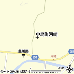 石川県七尾市中島町河崎ヨ周辺の地図