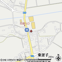 福島県白河市東釜子田町189周辺の地図