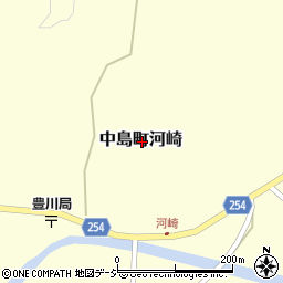 石川県七尾市中島町河崎周辺の地図