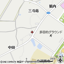 福島県白河市東釜子中田周辺の地図