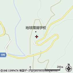 上越市　地球環境学校中ノ俣学習施設周辺の地図