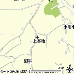 福島県いわき市小川町西小川上谷地周辺の地図