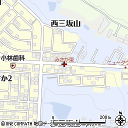 三坂東周辺の地図