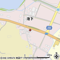 福島県白河市池下周辺の地図