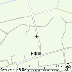 福島県白河市東栃本下本郷裏山周辺の地図