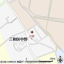 新潟県上越市三和区中野186周辺の地図
