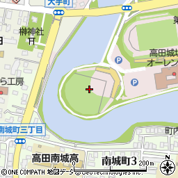 上越市高田城址公園野球場周辺の地図