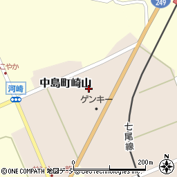 〒929-2242 石川県七尾市中島町崎山の地図