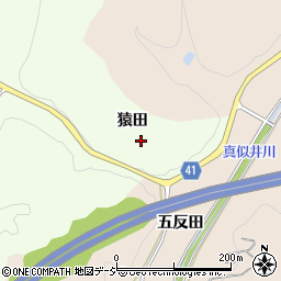 福島県いわき市小川町下小川（猿田）周辺の地図