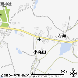 福島県白河市東下野出島（小丸山）周辺の地図