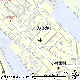 福島県白河市みさか周辺の地図