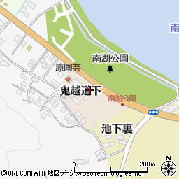 福島県白河市鬼越道下周辺の地図