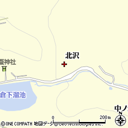 福島県いわき市小川町西小川北沢周辺の地図