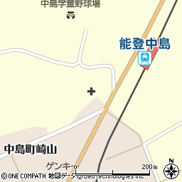 石川県七尾市中島町河崎（子）周辺の地図