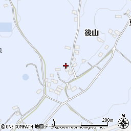 福島県白河市東上野出島後山8周辺の地図