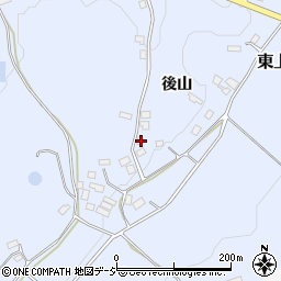福島県白河市東上野出島後山7周辺の地図