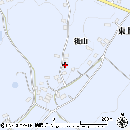 福島県白河市東上野出島後山7-2周辺の地図