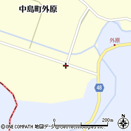 石川県七尾市中島町外原ル8-2周辺の地図