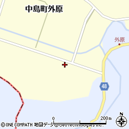 石川県七尾市中島町外原ル23-甲周辺の地図