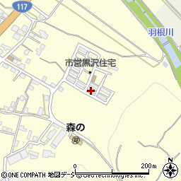 大黒沢第２市・県営住宅３号周辺の地図