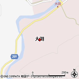 新潟県上越市大渕周辺の地図