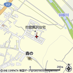 大黒沢第２市・県営住宅７号周辺の地図