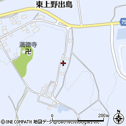 福島県白河市東上野出島薮周辺の地図