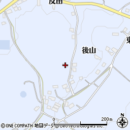 福島県白河市東上野出島後山11周辺の地図