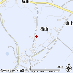 福島県白河市東上野出島後山26周辺の地図