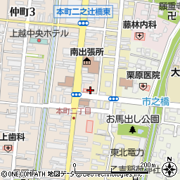 上越市本町３丁目商店街振興組合周辺の地図