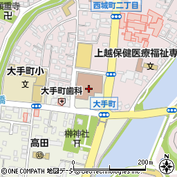 高田郵便局　荷物集荷周辺の地図