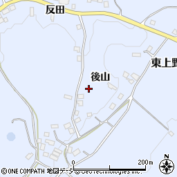 福島県白河市東上野出島後山3周辺の地図
