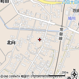福島県いわき市四倉町北向周辺の地図