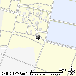 新潟県上越市劔周辺の地図