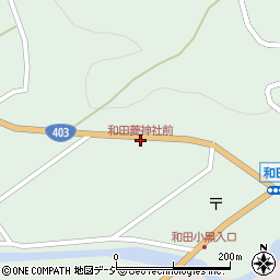 和田菱神社前周辺の地図
