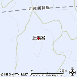 新潟県上越市上湯谷周辺の地図