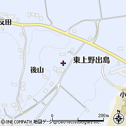 福島県白河市東上野出島阿弥陀前周辺の地図