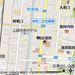 上越信用金庫高田中央支店周辺の地図