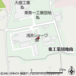 福島県白河市東工業団地南周辺の地図
