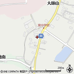 福島県白河市東釜子川田周辺の地図