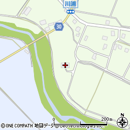川浦地区農業集落排水処理施設周辺の地図